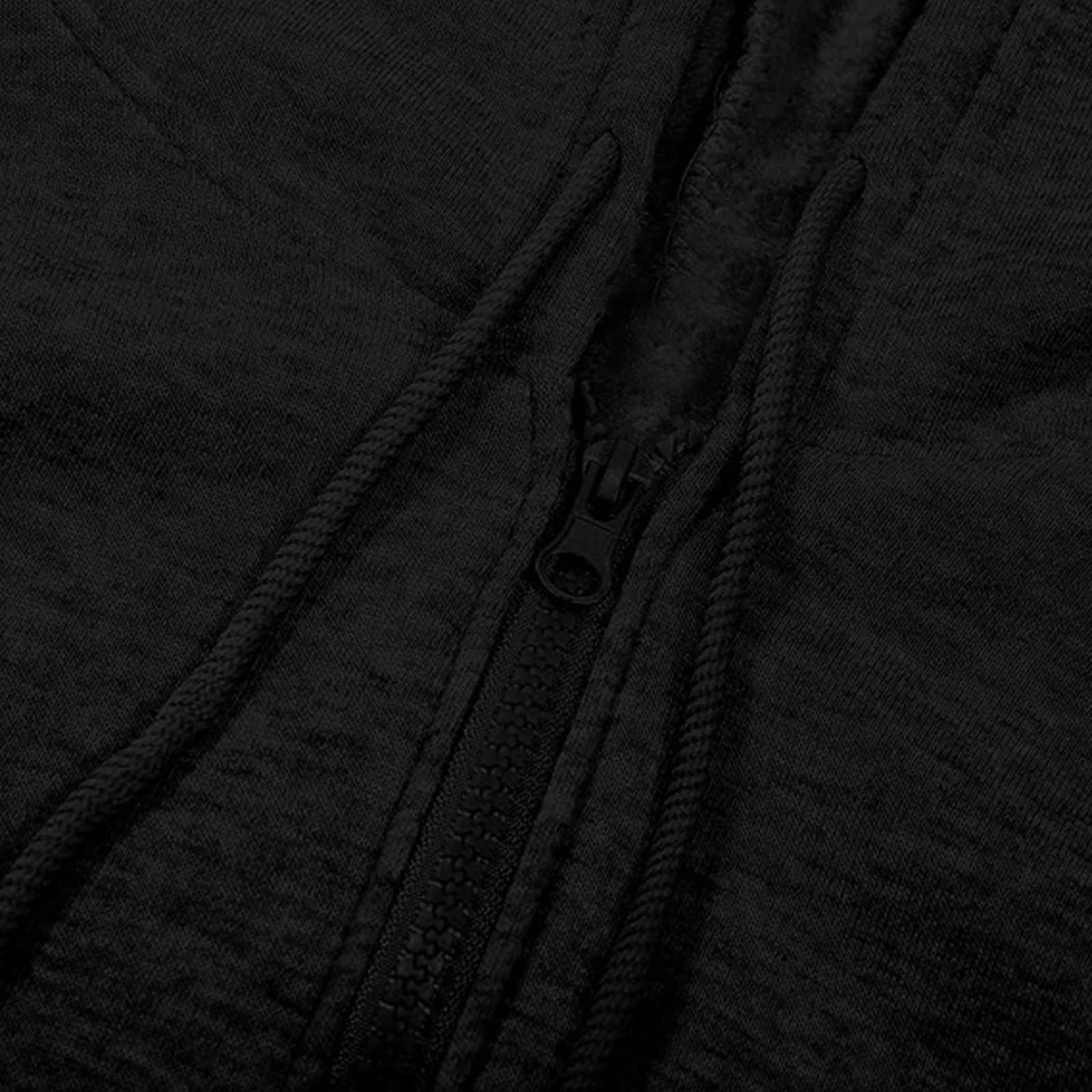 Track Suit Mens Full Zip Hooded Sweatshirt Sets Matching Wide Leg Cargo Pants 2 Piece Outfit Black,Xxl