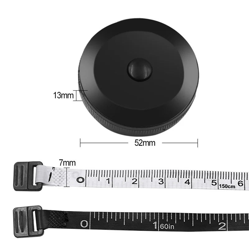 150Cm Mini Tape Meter Tape Tailor Ruler Keychain Measuring Tape Clothing Size Tape Measure Portable Sewing Tools Accessory