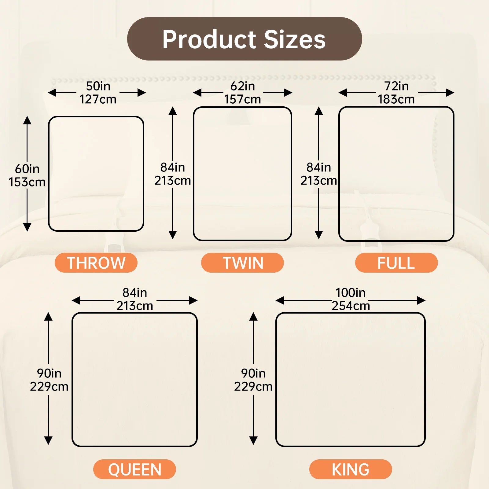 Heated Blanket Queen Size, Washable Heated Blanket Electric, Electric Blanket, Charcoal Gray, 84" X 90", Blanket Warmer Heating Blanket Heat Warming Blanket Electric Blanket Heater