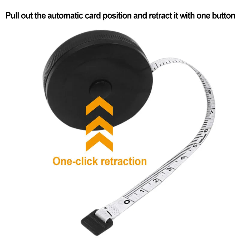150Cm Mini Tape Meter Tape Tailor Ruler Keychain Measuring Tape Clothing Size Tape Measure Portable Sewing Tools Accessory