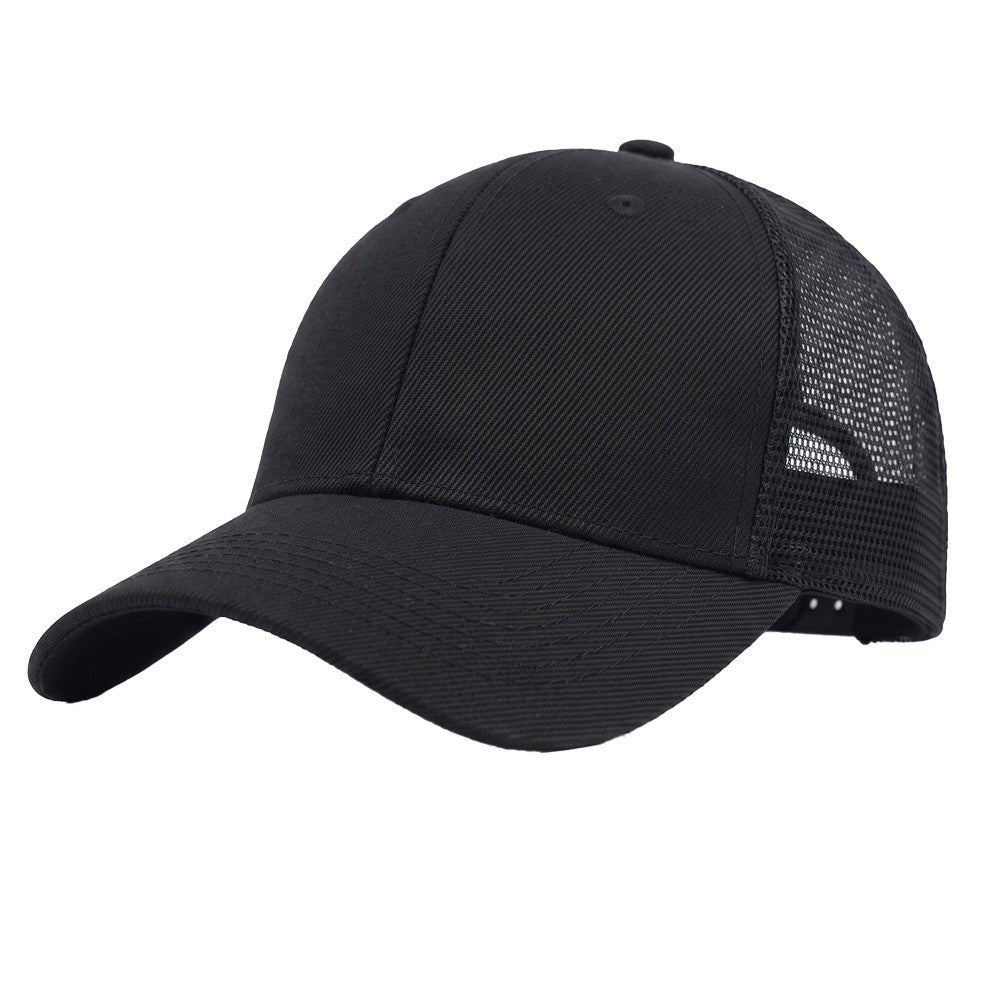 Trucker Hat Plain Mesh Back Solid Snapback Baseball Cap Visor Blank Hats Caps