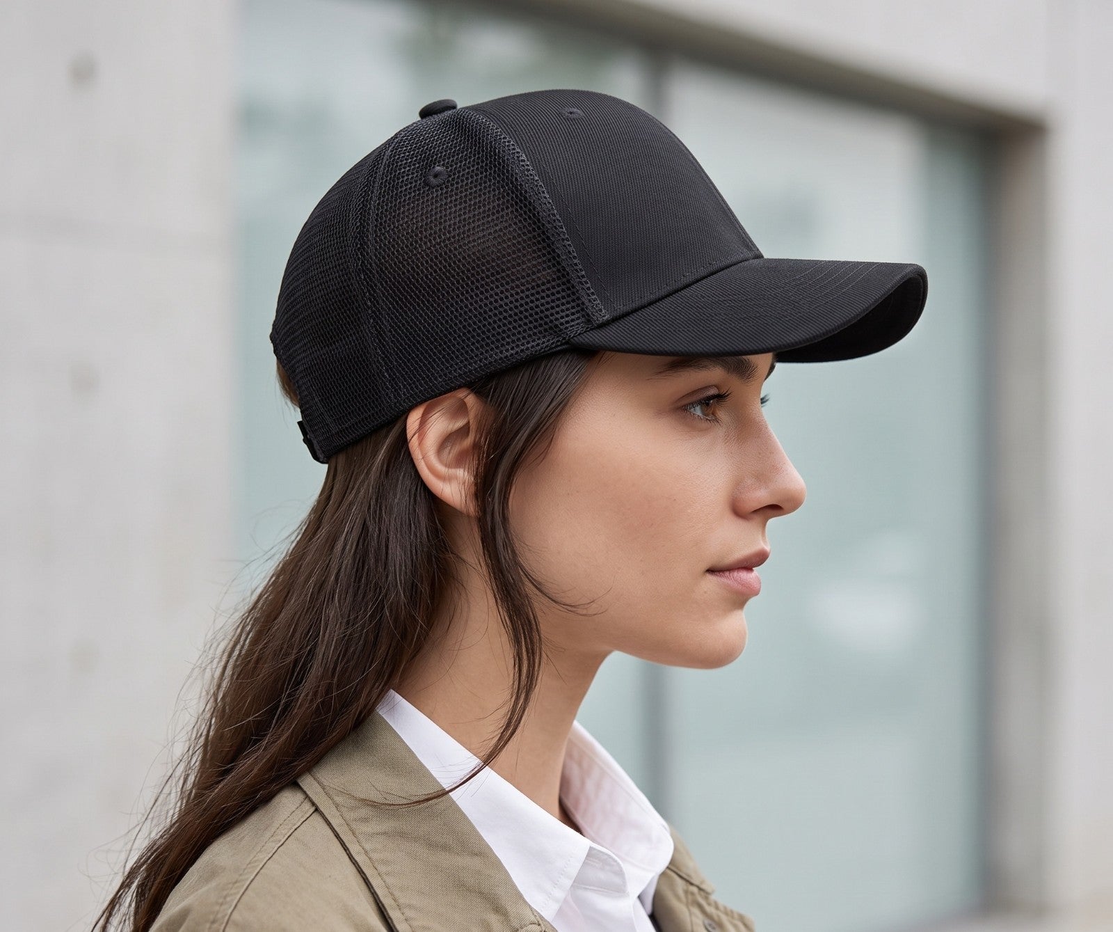 Trucker Hat Plain Mesh Back Solid Snapback Baseball Cap Visor Blank Hats Caps