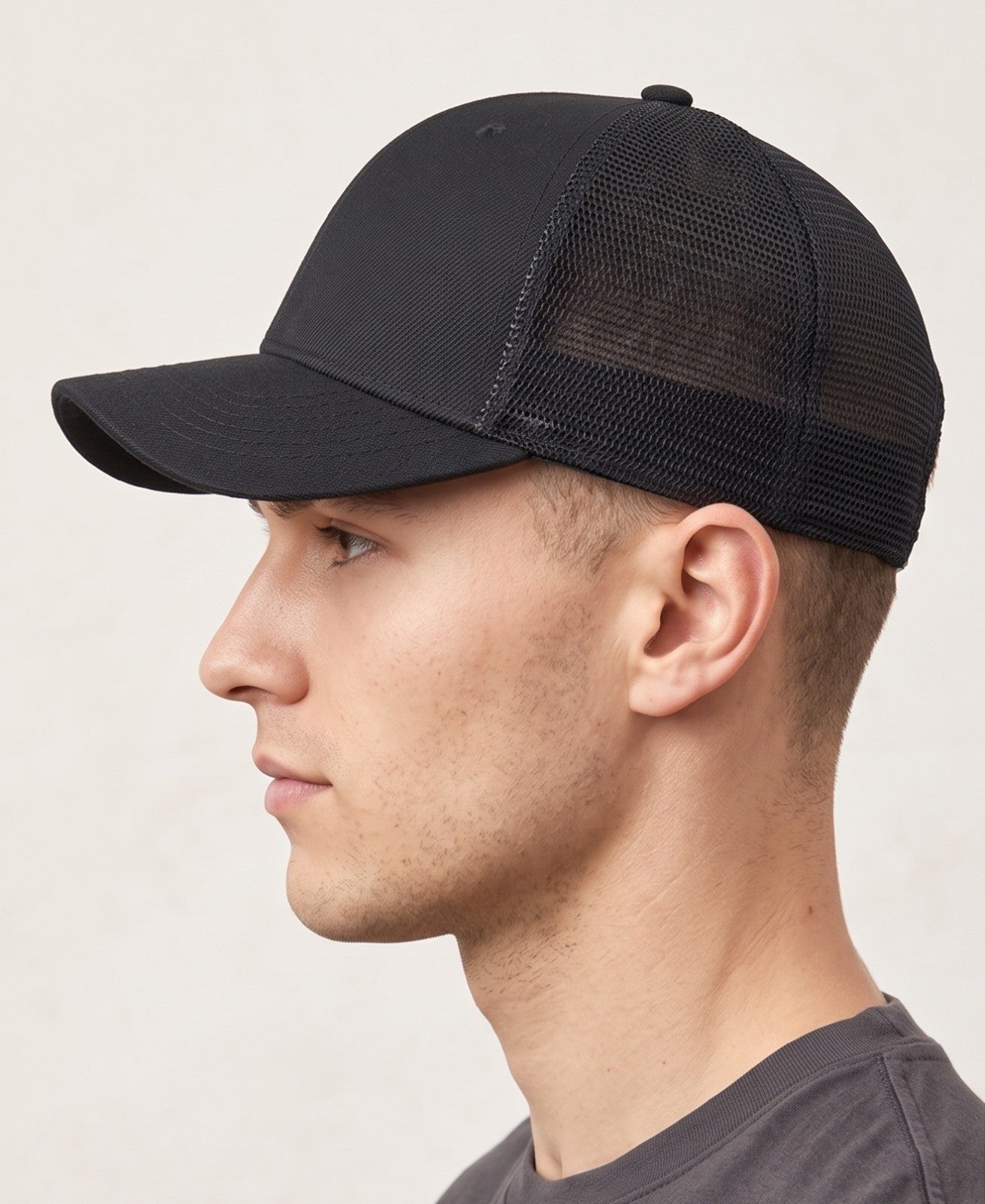 Trucker Hat Plain Mesh Back Solid Snapback Baseball Cap Visor Blank Hats Caps